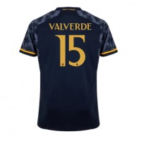Muški Nogometni Dres Real Madrid Federico Valverde #15 Gostujuci 2023-24 Kratak Rukav